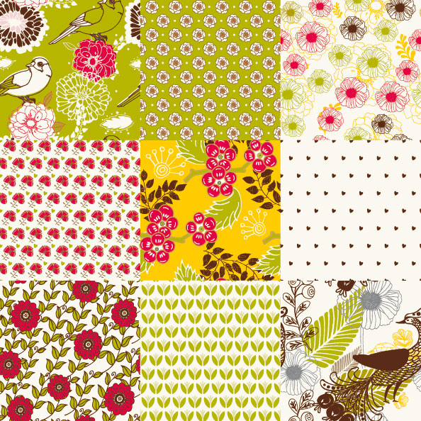 Cartoon patterns 03 - vector material