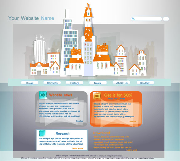 Cartoon construction paper cutting 01 - vector material