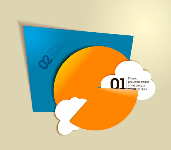 Color origami 03 - vector material