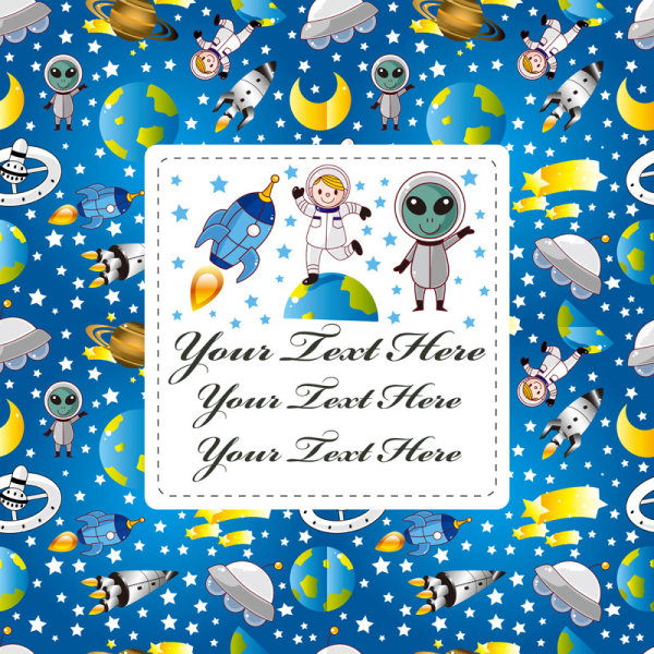 Cartoon Space - vector material