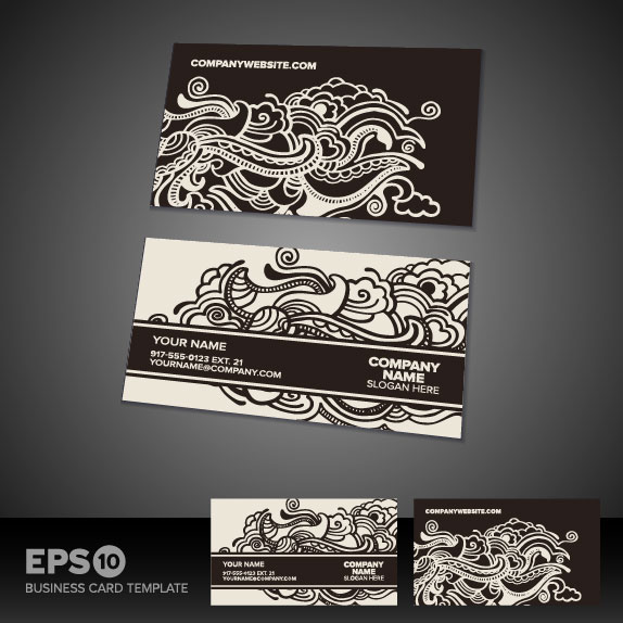 Business card template 03 - vector material