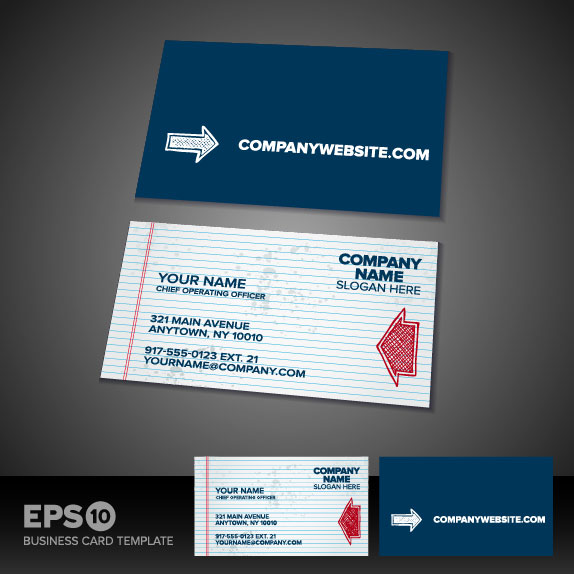 Business card template 04 - vector material