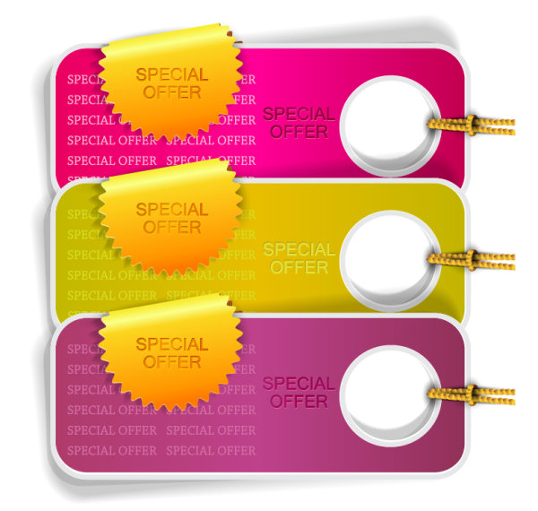 Classic labels tag 03 - vector material