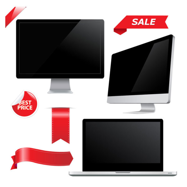 Computer monitor 13 - vector material