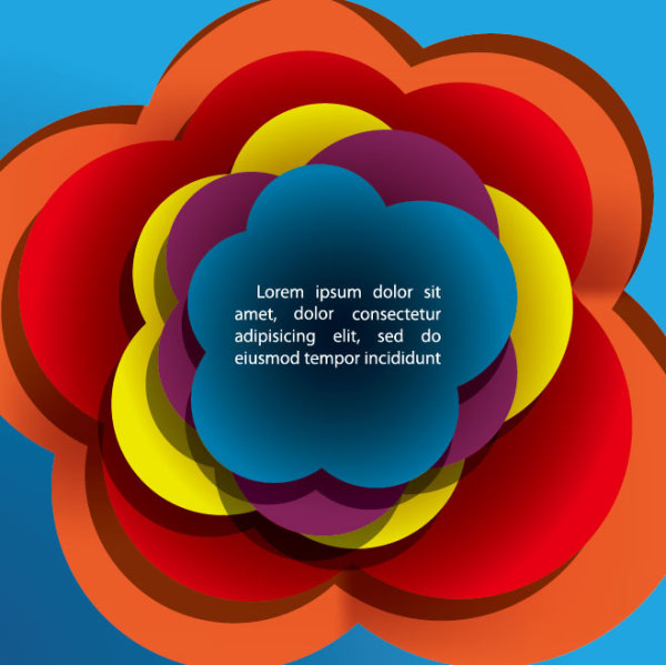 Colored stack of paper 05 - vector material