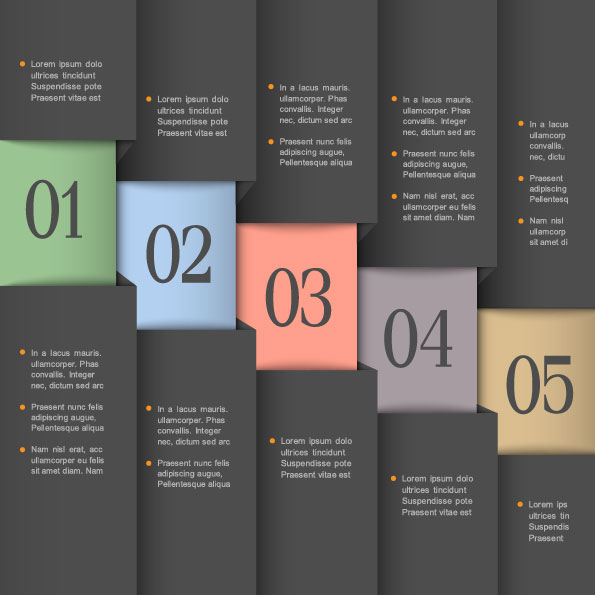 Origami banner 04 - vector material