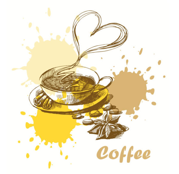 Hand-painted food 03 - vector material