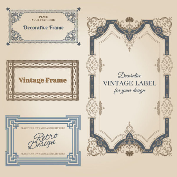 Classic pattern border 01 - vector material