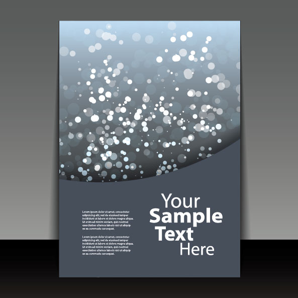 Beautifully cover template 01 - vector material