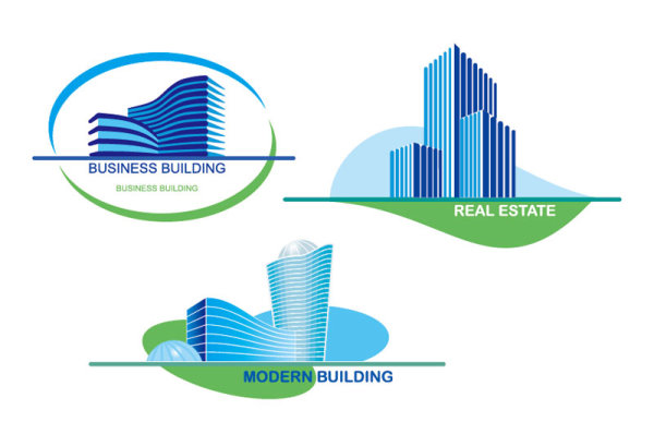 Abstract Commercial Building 01 - vector material