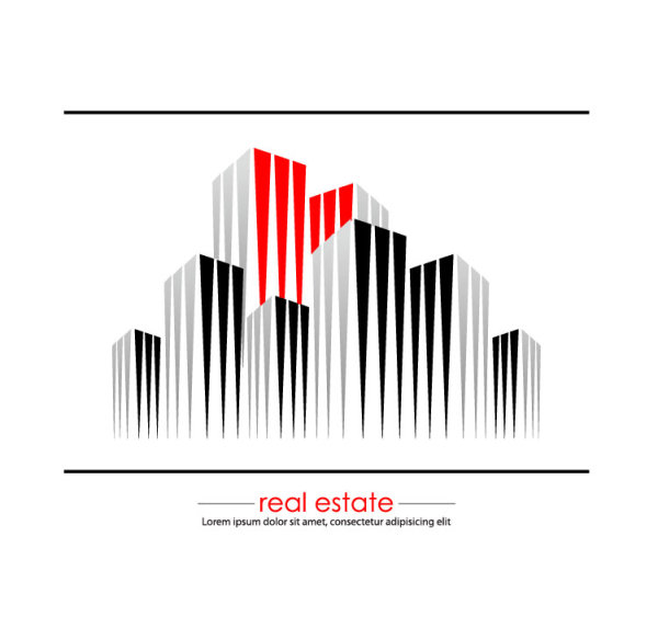 Abstract Commercial Building 05 - vector material