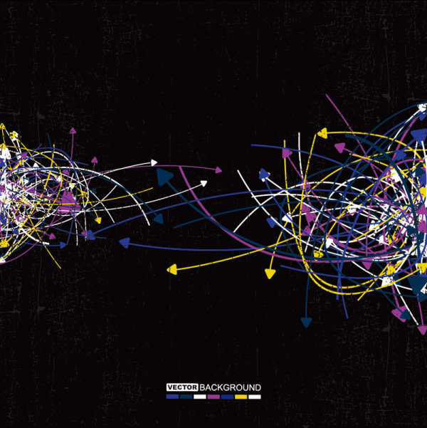 The trend of colored arrows 22 - vector material