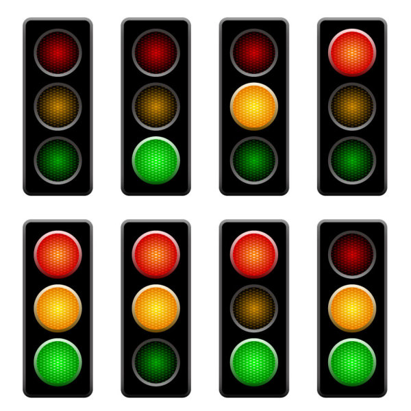 Traffic lights 01 - vector material