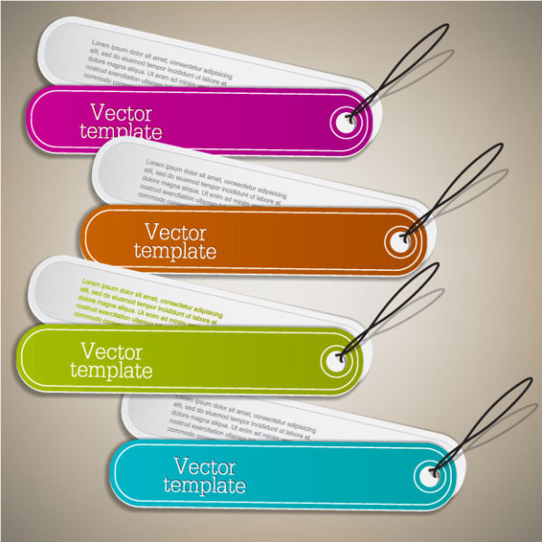 Beautifully Label 20 - vector material