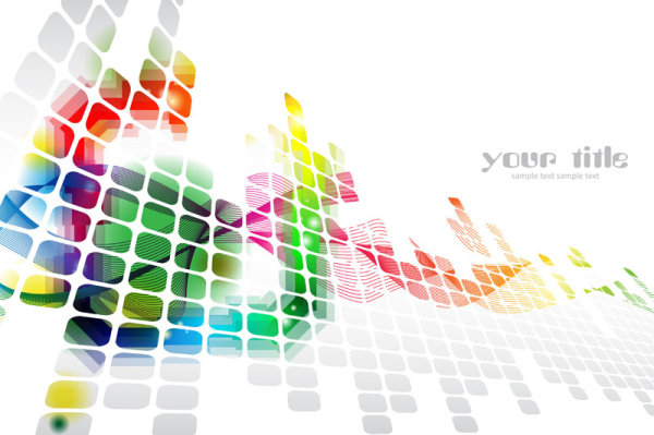 Dynamic fashion background - vector material