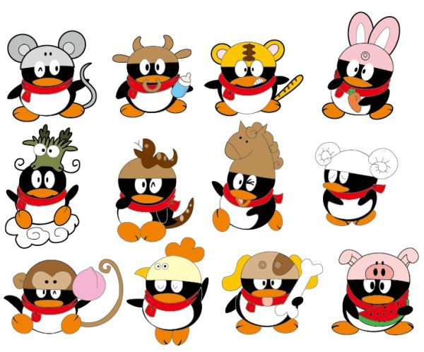 Zodiac QQ image - vector material