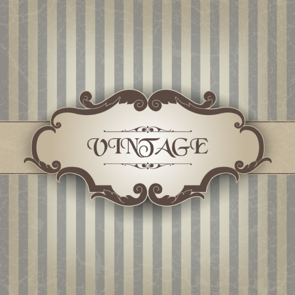 Classic retro label 05 - vector material