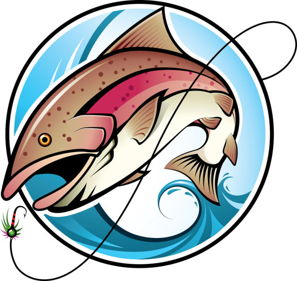 Fishing cartoon image 02 - vector material