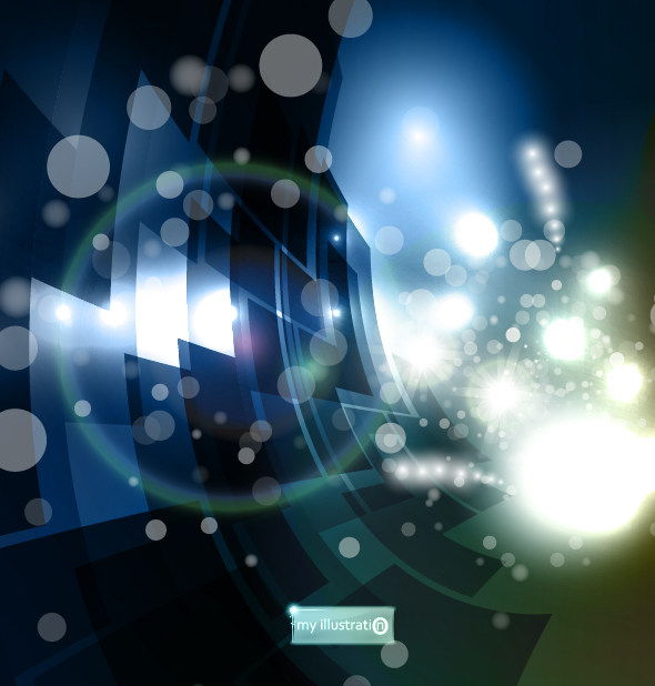 Dynamic technology background 03 - vector material