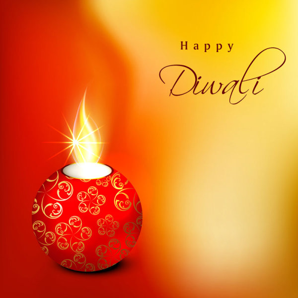The beautiful Diwali theme background - vector material