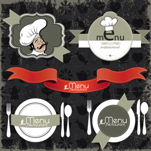 Exquisite label 02 - vector material