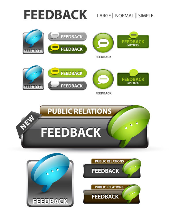 Web design elements 01 - vector material