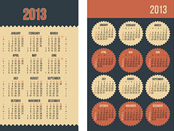 2013 Creative Calendar Meeting 21 - vector material