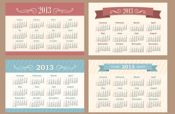 2013 Creative Calendar Meeting 25 - vector material