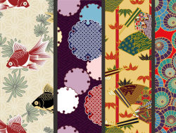 Japanese-style pattern background