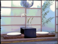 Southeast Asia Wooden couch 3D model