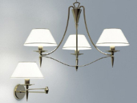 European wall lamp 3D model