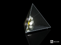 Lighting model: triangular plastic arts table lamp