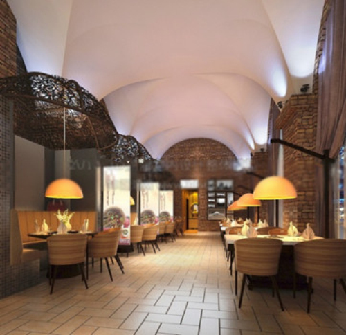 Cafe space model design 