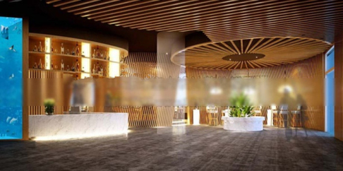 3d model of European-style lobby