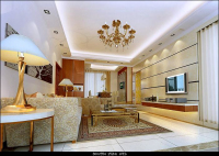 European bright living room 3D model