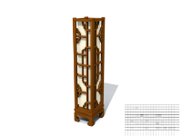 Classic wooden table lamp