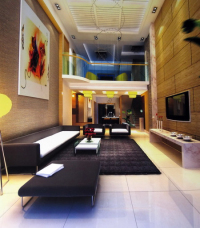 Modern minimalist style living room