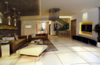 Modern minimalist style living room 3D model