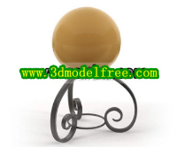 Taoyuan wrought iron tray table lamp 3D models