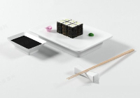 Black chocolate cake model