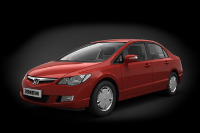 Red Honda Civic precision model