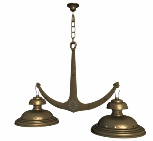 European-style metal chandelier