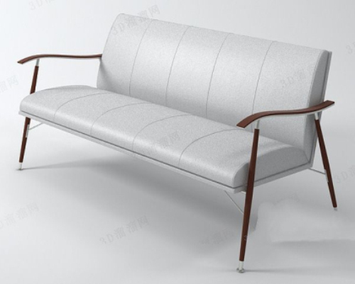 White sofa fashion model people