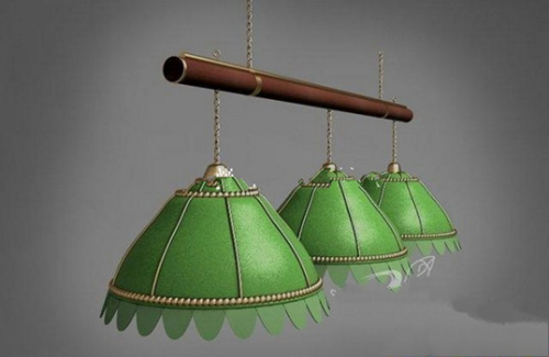 Green chandelier 3d model