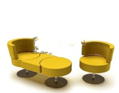 Yellow functional sofa model 