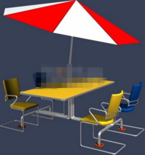Outdoor dinette model