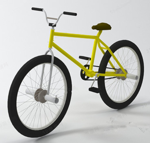 Yellow Bike 3d models