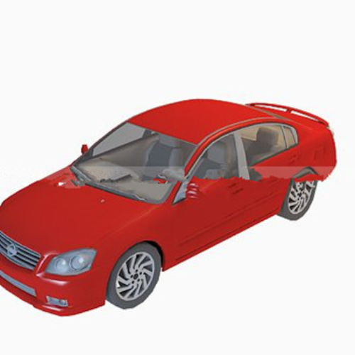 Red car 3d model