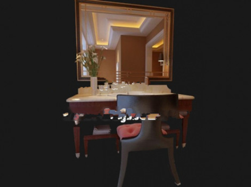 3d model of the bathroom vanity