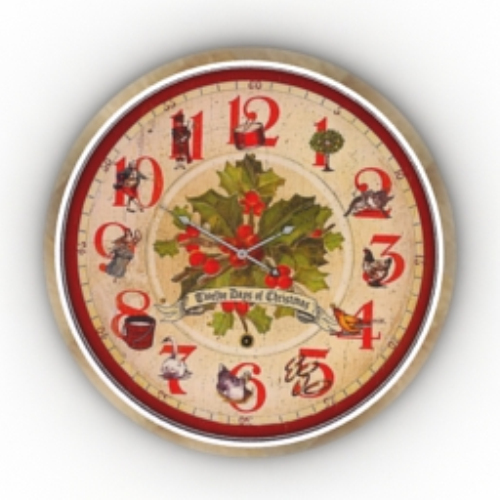 beautiful flower clock model